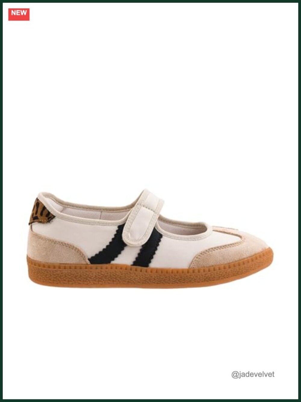 Mary Jane Sneaker Hook & Loop Cushioned Insole Gum Rubber Sole Women's Casual